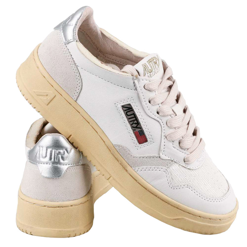 AUTRY Women’s Low-Top Sneakers Silver Tab