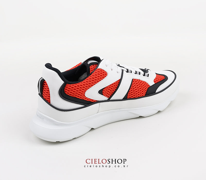 DIOR Homme Red Knit Low Top Sneakers 3SN227XZS 063