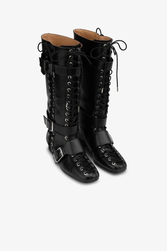 GANNI Leather Ankle Boots S2968099 DOM