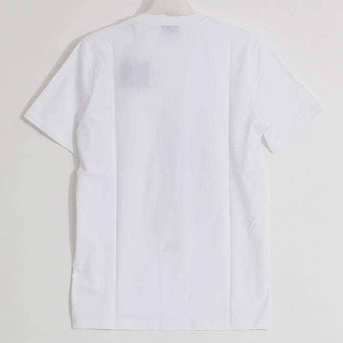 Lanvin Afghan Hound Print Short Sleeve T-Shirt White