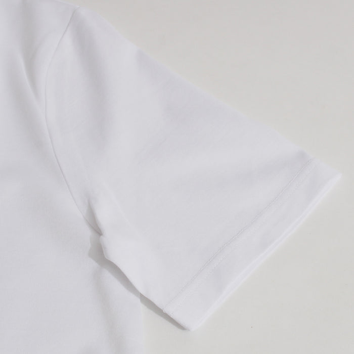 Lanvin Afghan Hound Print Short Sleeve T-Shirt White
