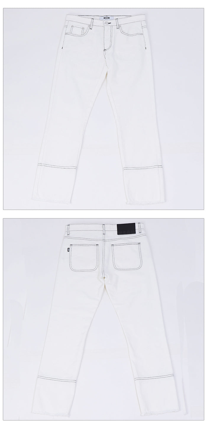 MSGM Women’s Slim Leg Cropped Jeans MDP40L 4294 01