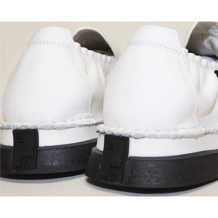 Cinzia Araia Soft Leather Zip Slip-On Low Top Sneakers