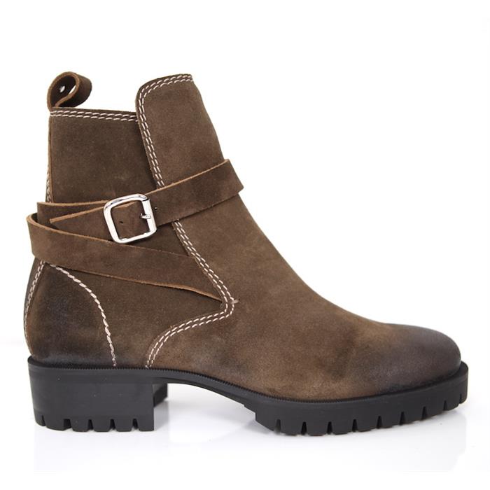 Dsquared2 Belted Ankle Boots Men's Black Leather Mid Boots