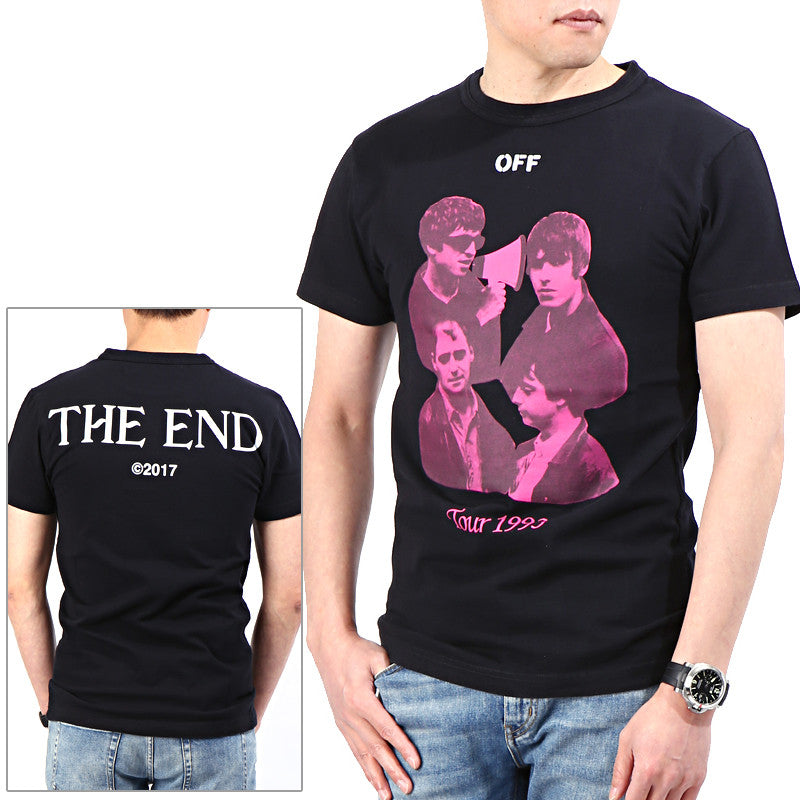 OFF WHITE Adonis Oasis Tour Graphic Men's T-Shirt OMAA014 S 17185132