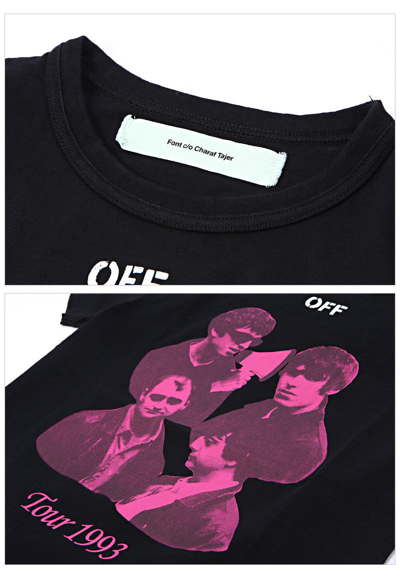 OFF WHITE Adonis Oasis Tour Graphic Men's T-Shirt OMAA014 S 17185132