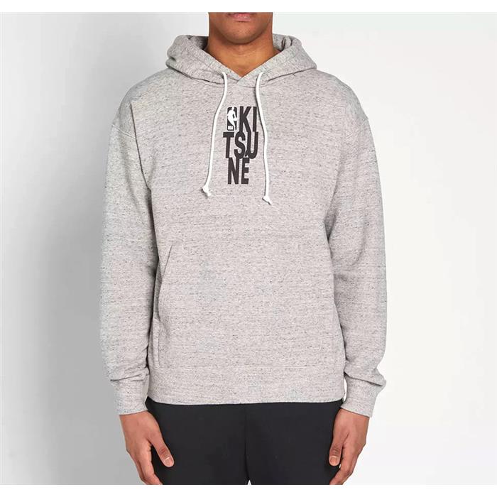 Maison Kitsune NBA Collaboration Logo Hoodie Sweatshirt for Men