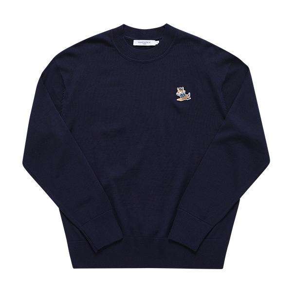 Maison Kitsune P480 Crewneck Knit Sweater for Men