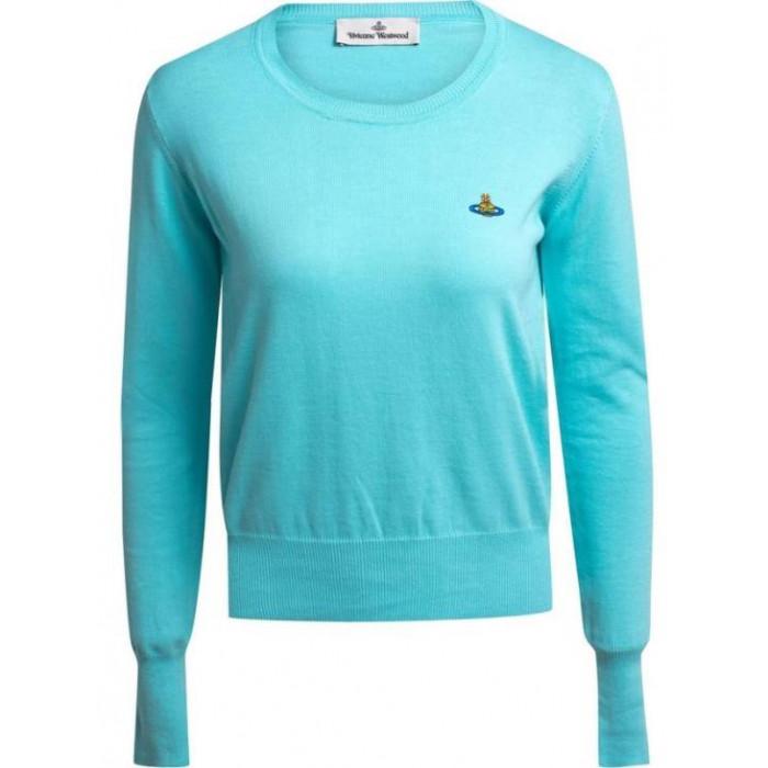 Vivienne Westwood BEA Jumper Round Neck Knit Sweater Green