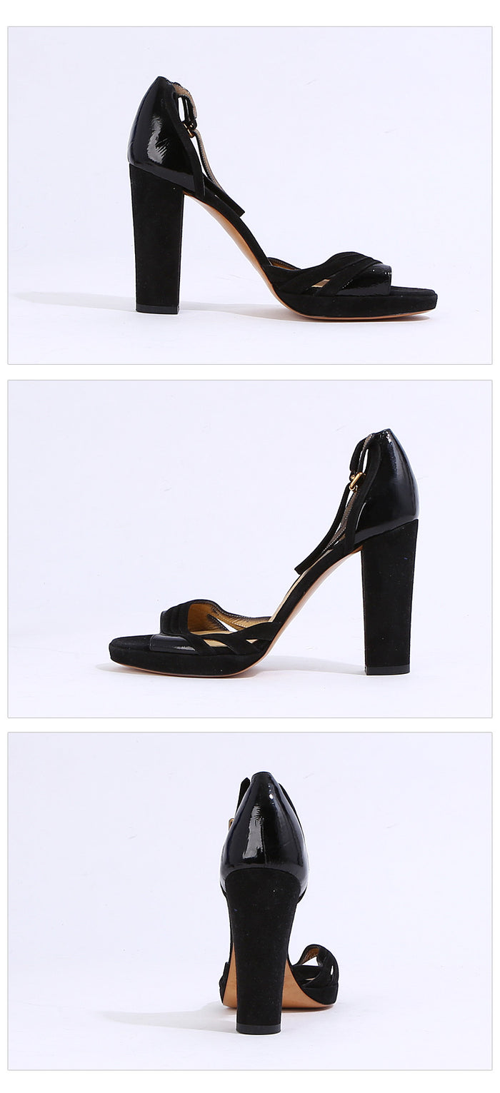 Chloe Women’s Suede High Heel Sandals CH5090