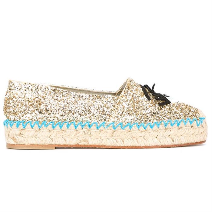 Chiara Ferragni Glitter Espadrille Flats CF892