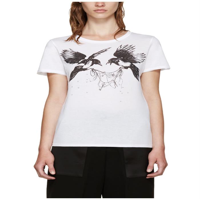 Alexander Mcqueen Bird Print T-Shirt 437657