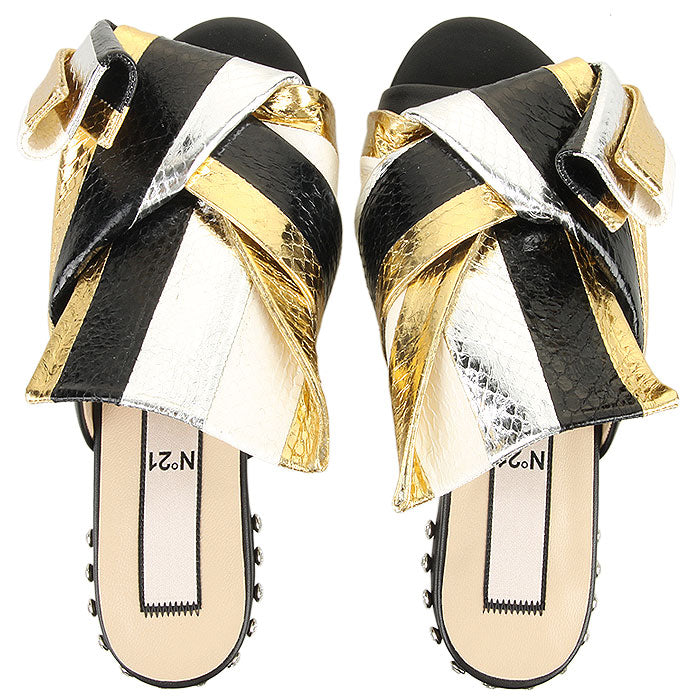 N˚21 Women's Snake-Print Flat Mules N218E8794 0007A016