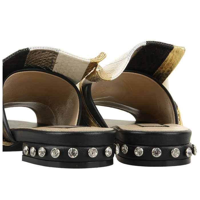 N˚21 Women's Snake-Print Flat Mules N218E8794 0007A016