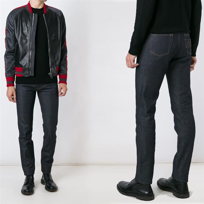 GIVENCHY Embroidered Star Patch Denim Jeans for Men 16F0903470