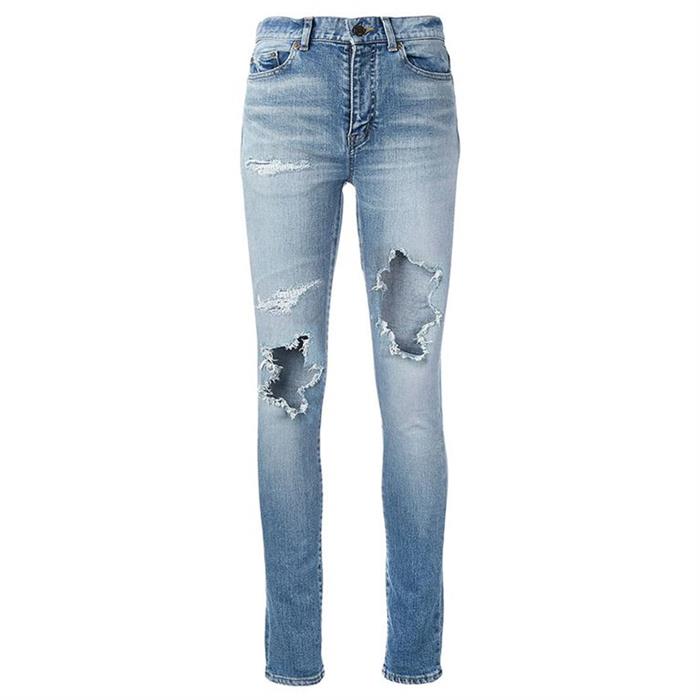 Saint Laurent Destroyed Skinny Jeans 454859 Y915O
