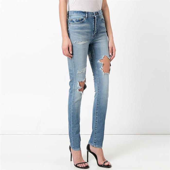 Saint Laurent Destroyed Skinny Jeans 454859 Y915O