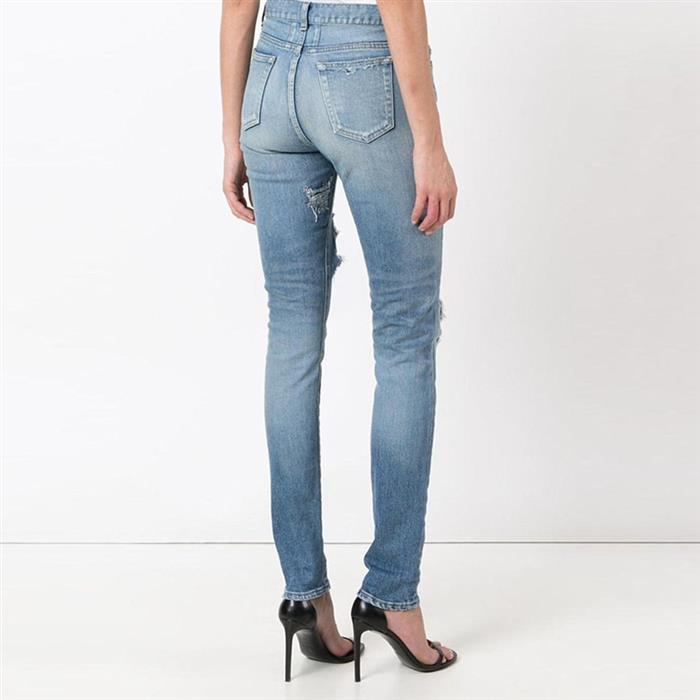 Saint Laurent Destroyed Skinny Jeans 454859 Y915O