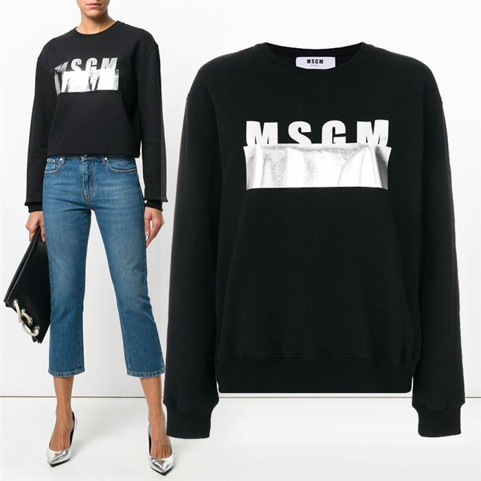 MSGM Logo Crewneck Sweatshirt 2441MDM161