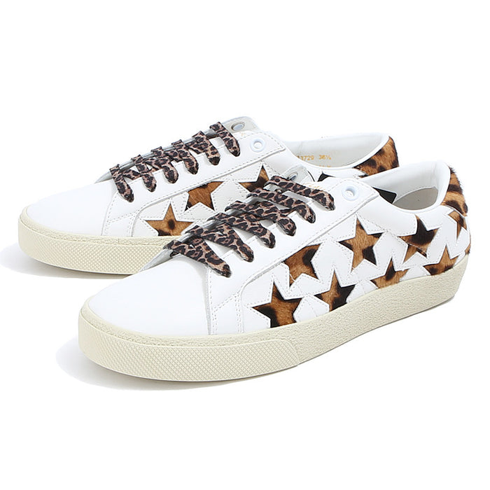 Saint Laurent Women's Star Patch Low Top Sneakers 533729 9299
