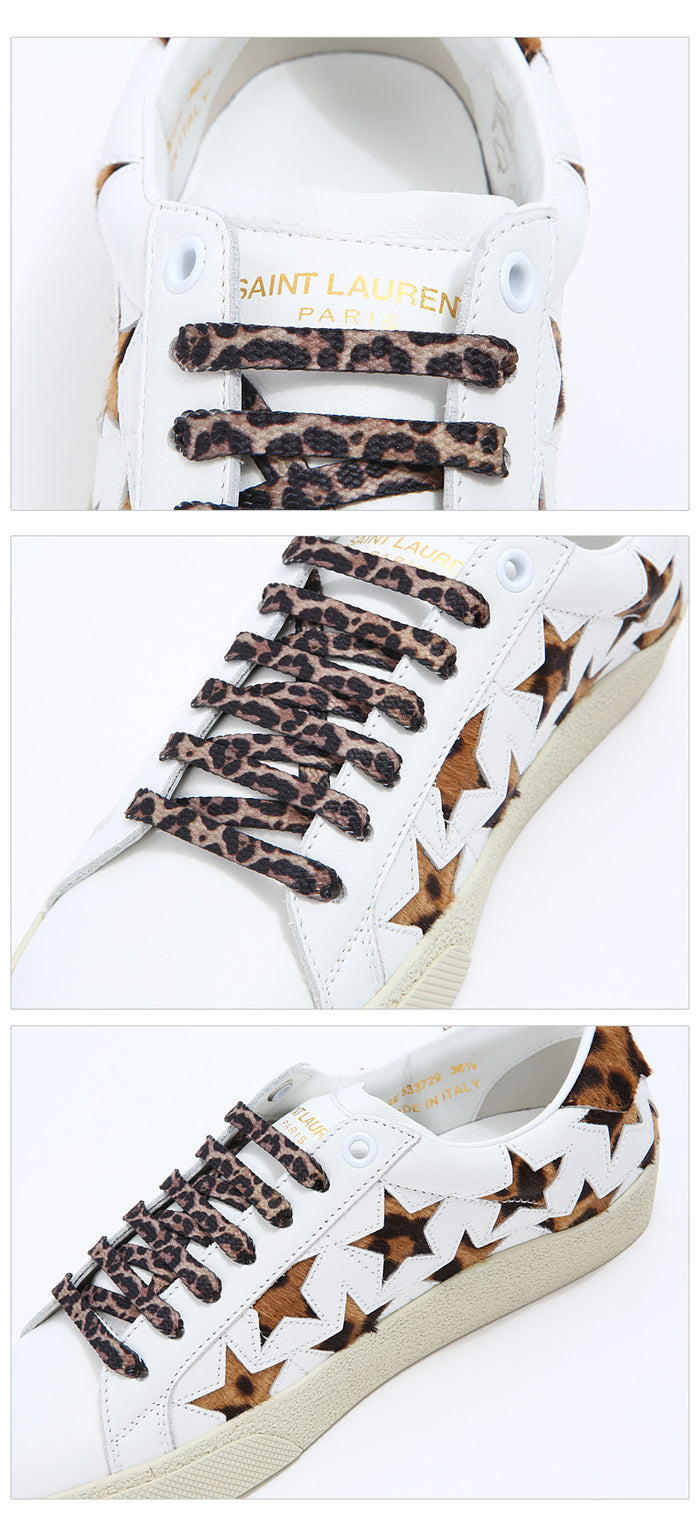 Saint Laurent Women's Star Patch Low Top Sneakers 533729 9299