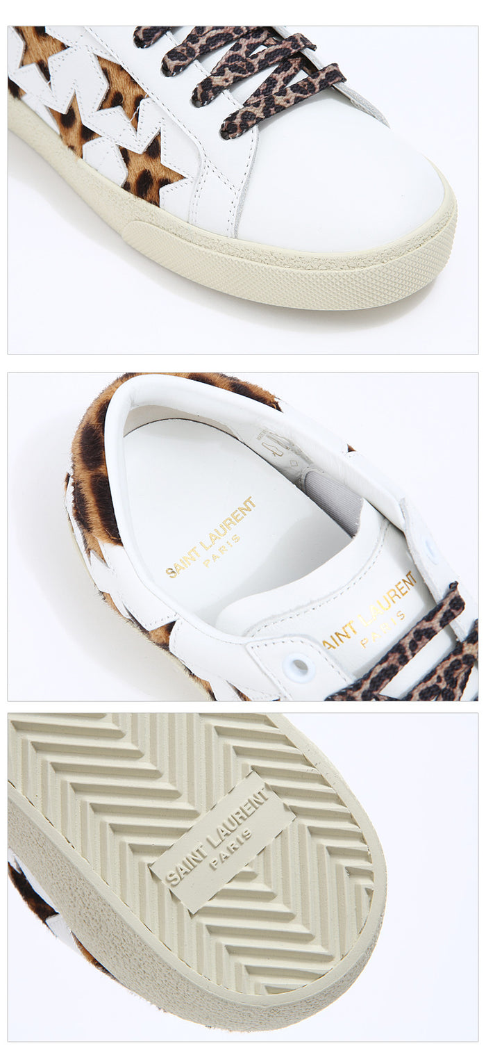 Saint Laurent Women's Star Patch Low Top Sneakers 533729 9299