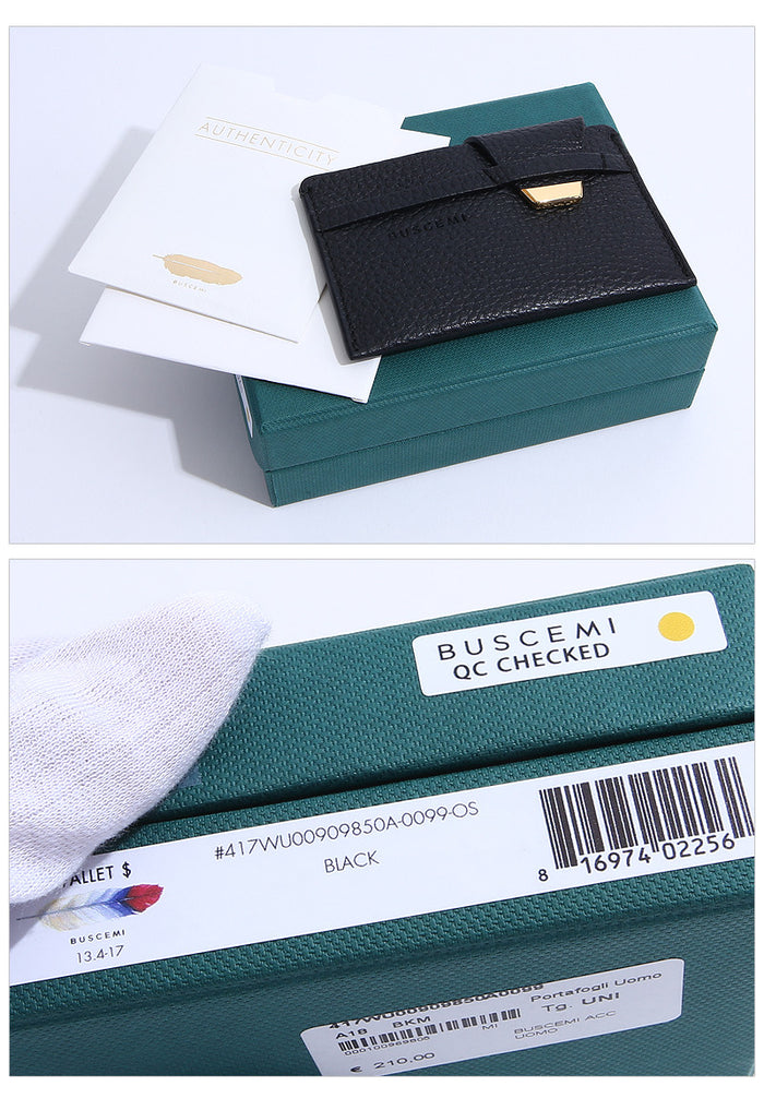 BUSCEMI Adonis Classic Men's Card Holder 417WU00909850A