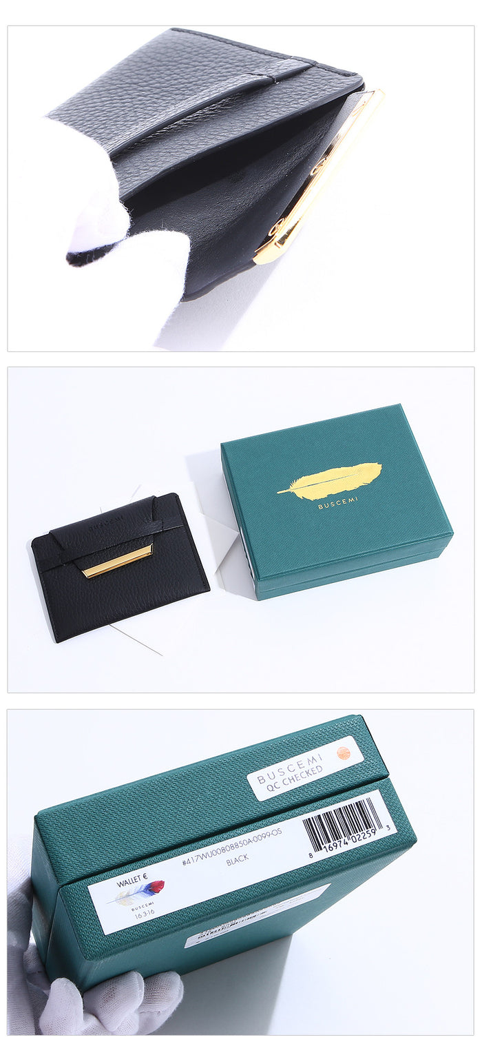 BUSCEMI Men's Classic Card Holder 417WU00808850A