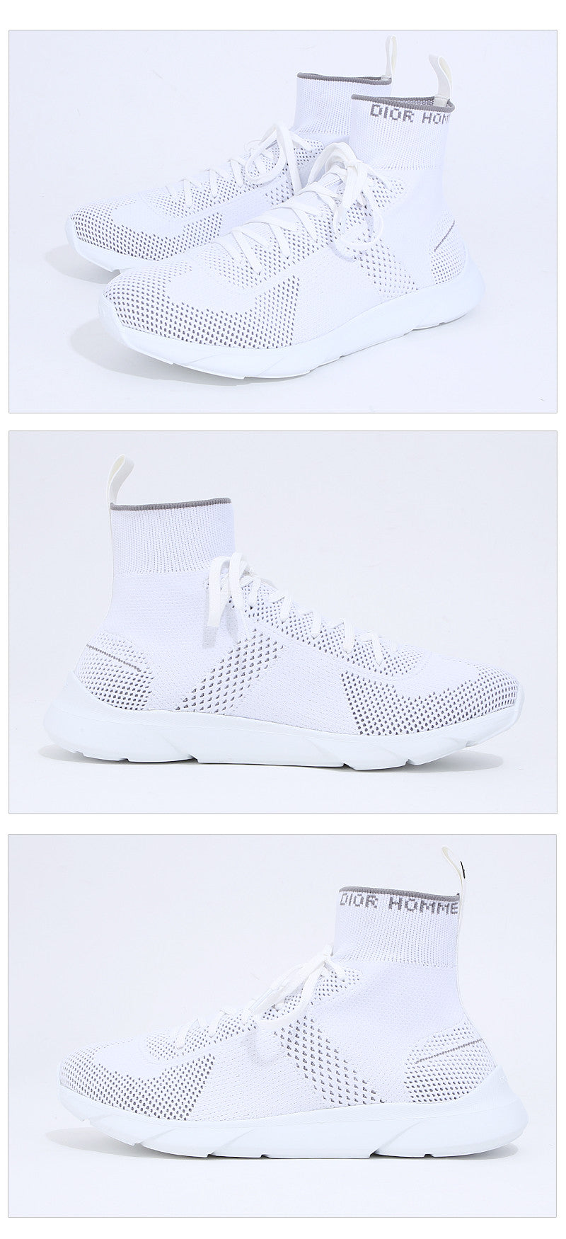 DIOR Homme Adonis High Top Sock Sneakers 3SN224 YAE 068
