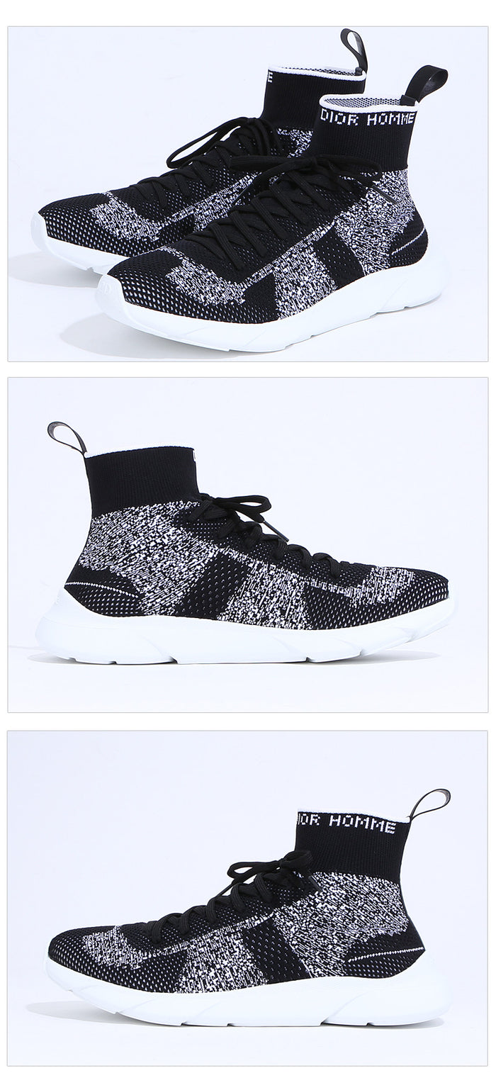 DIOR Adonis Homme Sock High-Top Sneakers White
