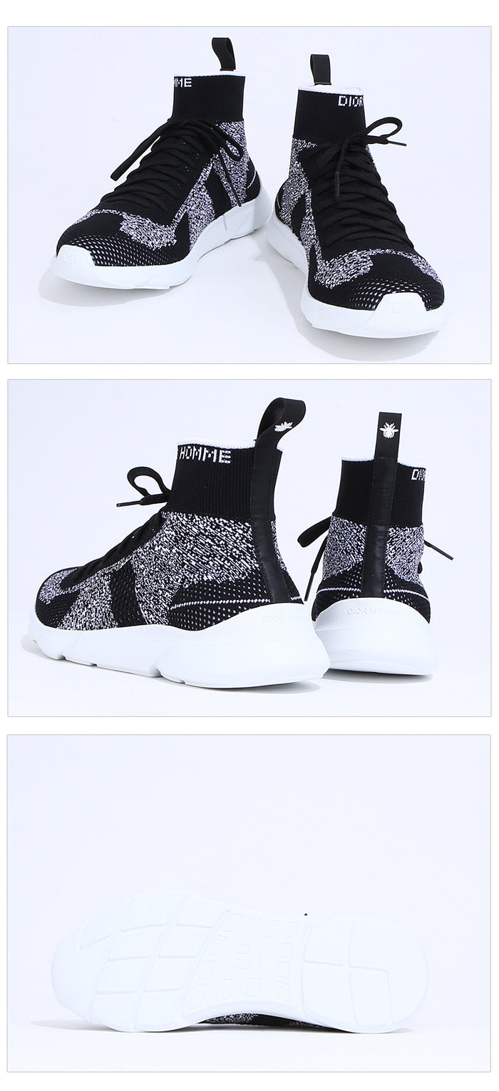 DIOR Adonis Homme Sock High-Top Sneakers White