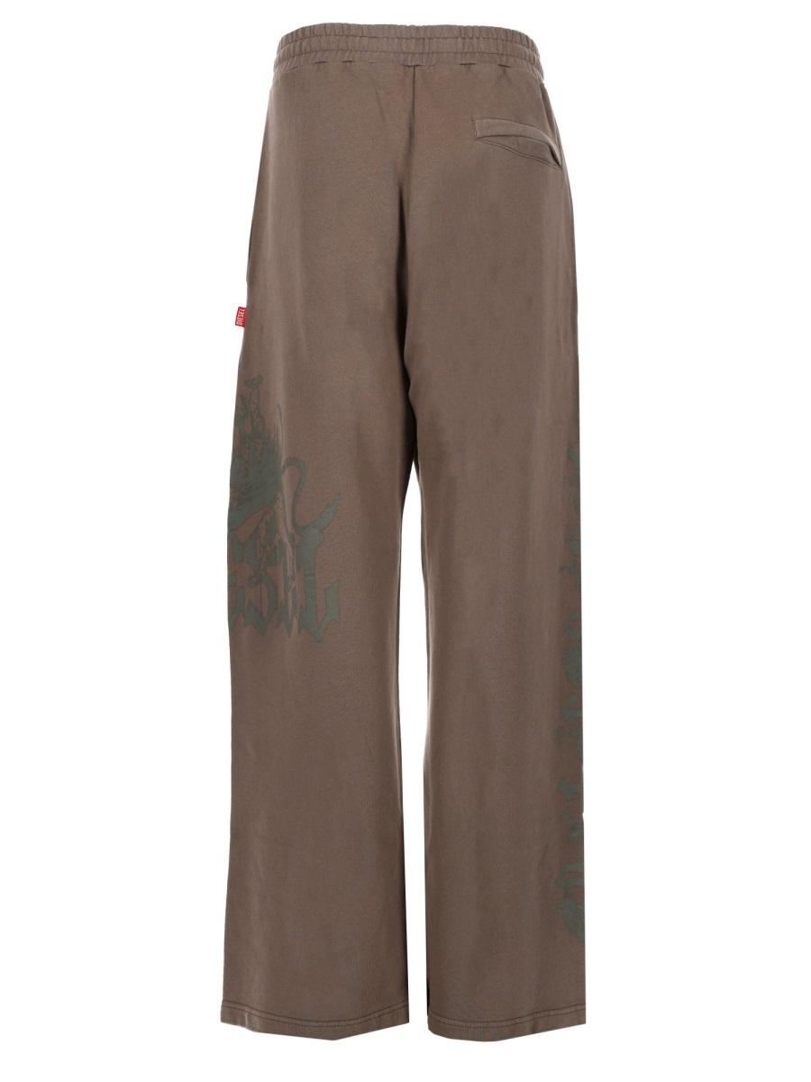 DIESEL Black Cropped Trousers for Men