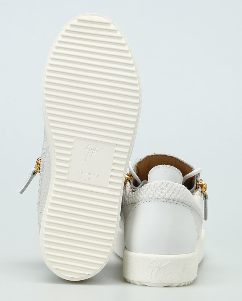 Giuseppe Zanotti Python-Embossed Low-Top Sneakers RW70001 002