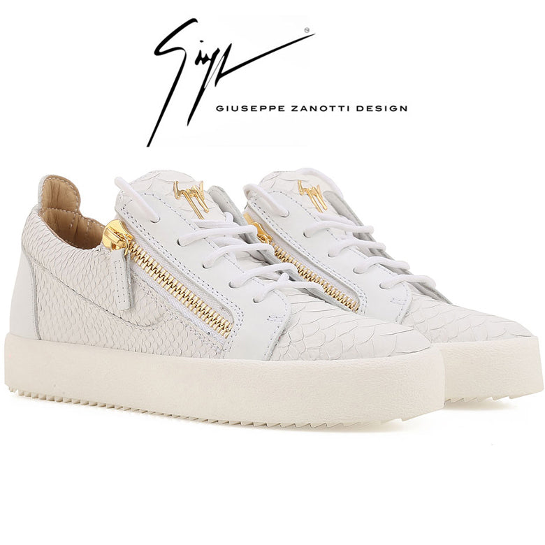 Giuseppe Zanotti Python-Embossed Low-Top Sneakers RW70001 002