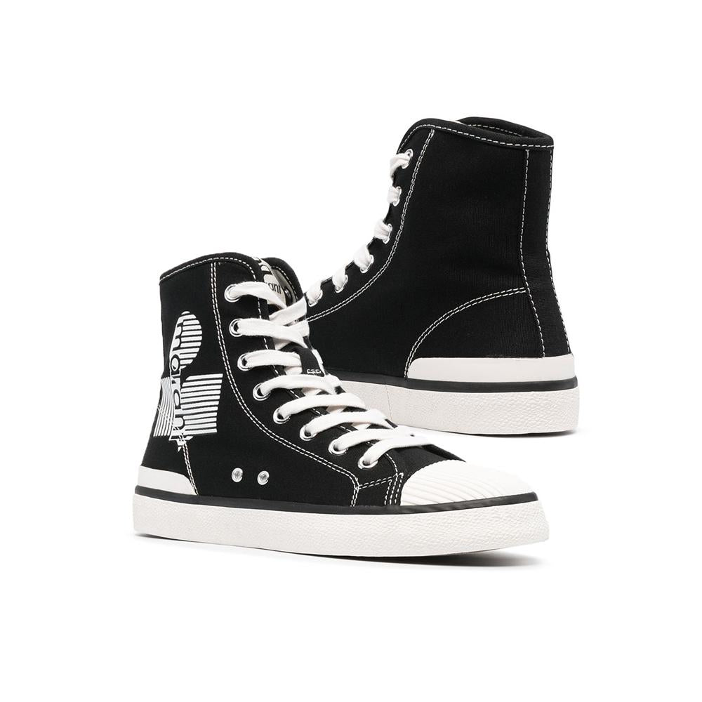 Isabel Marant Black BENKEEN Logo High-Top Sneakers