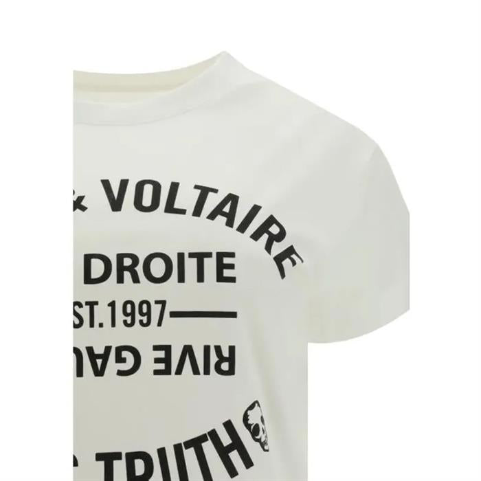 Zadig&Voltaire White Cotton Short Sleeve T-Shirt