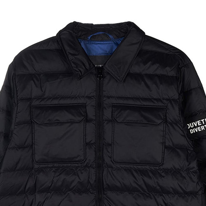 Duvetica BOSCHETTI Logo Puffer Jacket Black VUDJ06225K0001 BKS