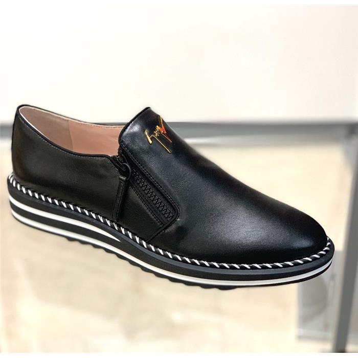 Giuseppe Zanotti Logo Zip Slip-On Dress Shoes