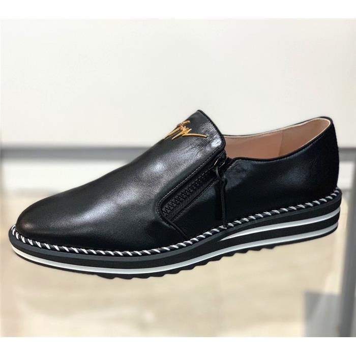 Giuseppe Zanotti Logo Zip Slip-On Dress Shoes
