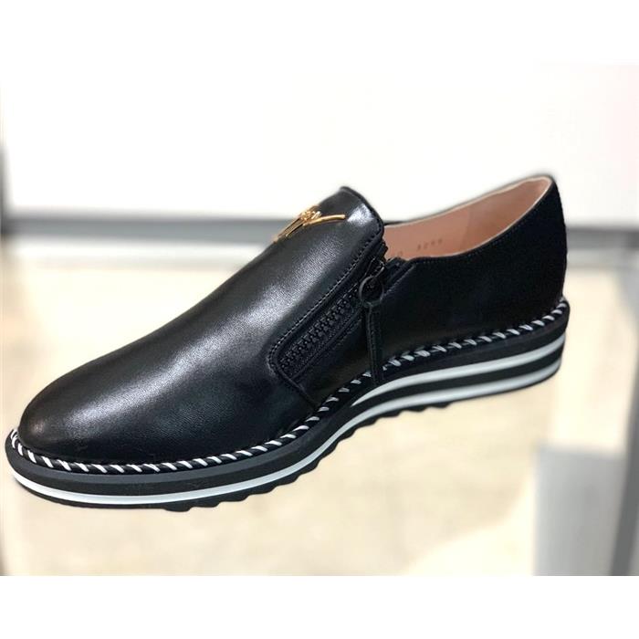 Giuseppe Zanotti Logo Zip Slip-On Dress Shoes
