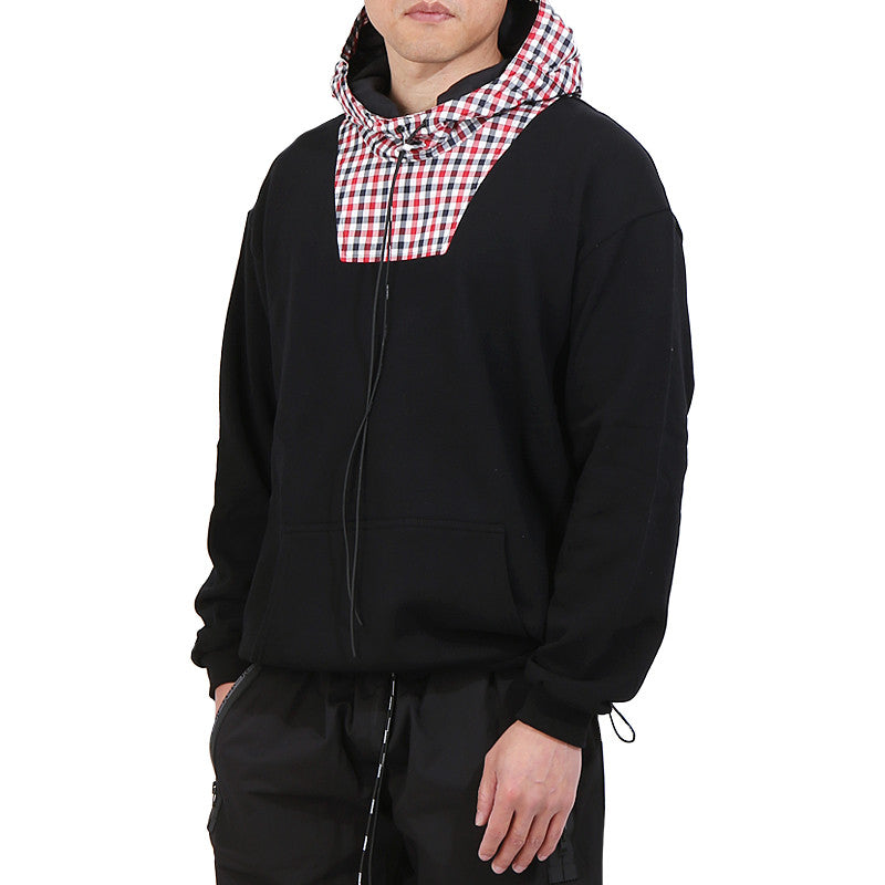 REPRESENT Men's Technical Hoodie 104003 BLACKRED CHECK