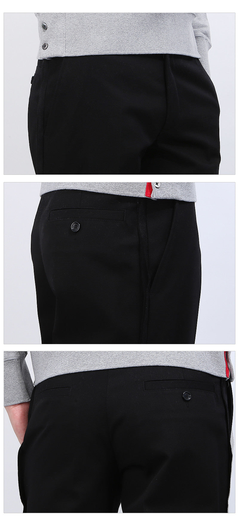DIOR Men's Side Stripe Roll-Up Dress Pants C117A4120 989