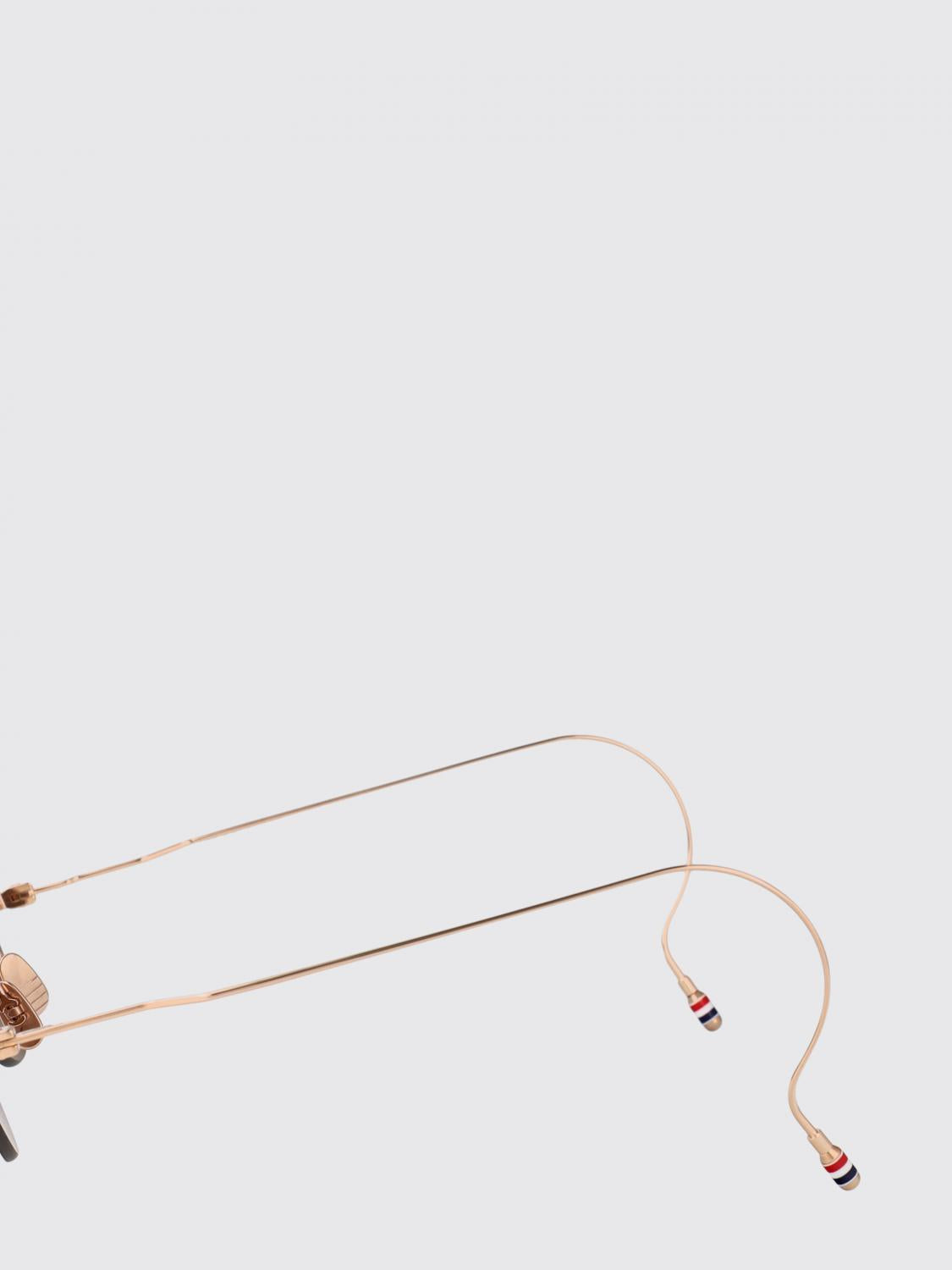 THOM BROWNE Gold Acetate Metal Round Sunglasses for Men