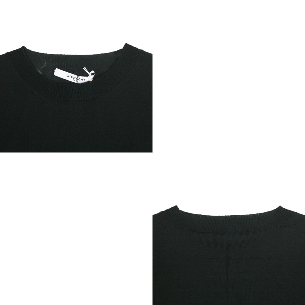 GIVENCHY Men's Black Crewneck Knit Sweater BM901X 401M