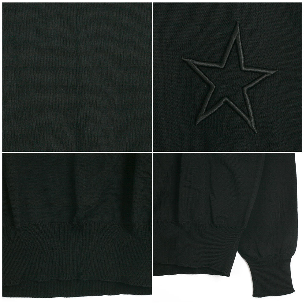 GIVENCHY Men's Black Crewneck Knit Sweater BM901X 401M
