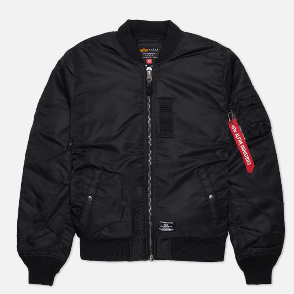 ALPHA INDUSTRIES Men’s MA-1 Bomber Jacket Black MJM53504C1