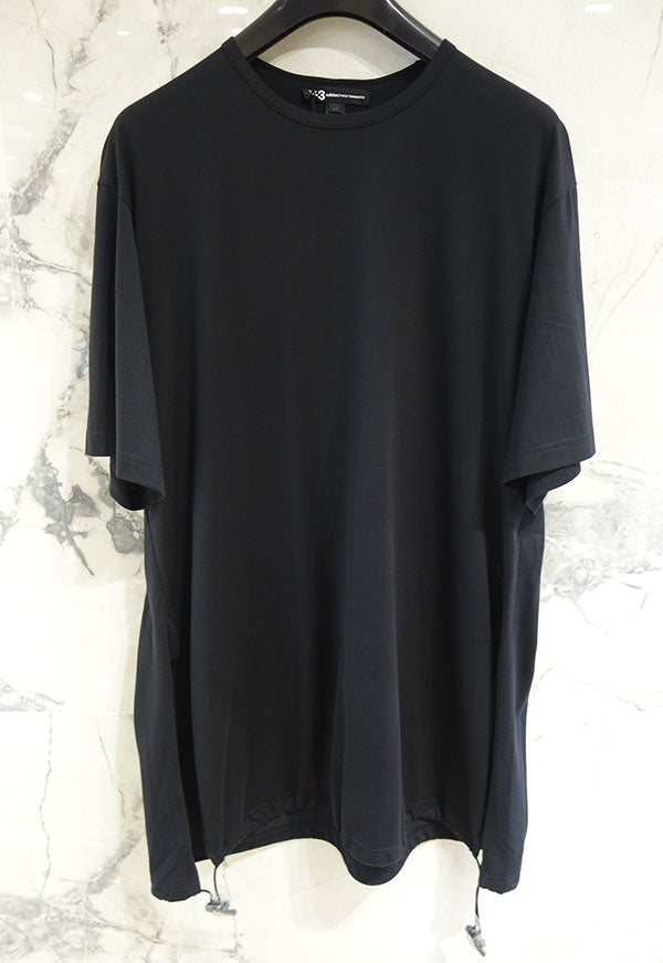 Yohji Yamamoto Y-3 Drawstring Oversized Long Short Sleeve T-Shirt