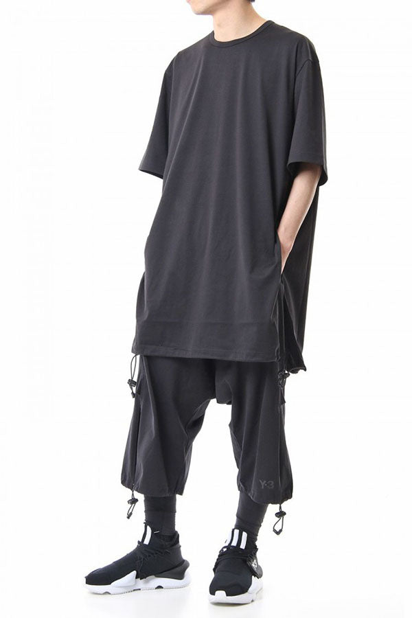 Yohji Yamamoto Y-3 Drawstring Oversized Long Short Sleeve T-Shirt