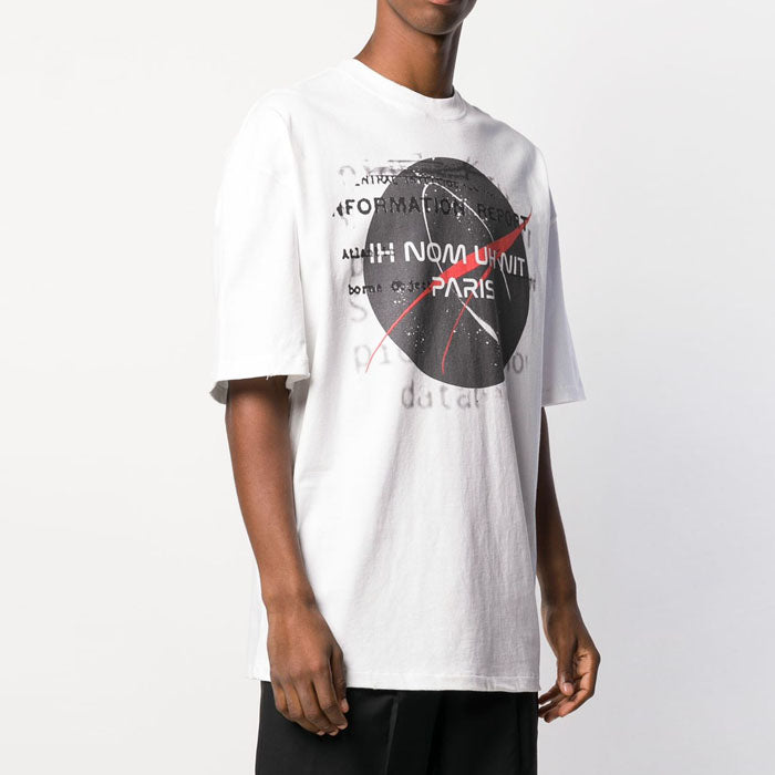 IH NOM UH NIT Vintage NASA Planet Print T-Shirt White