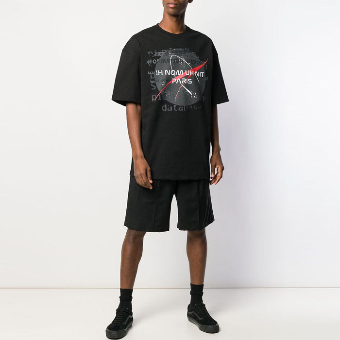 IH NOM UH NIT Vintage NASA Planet Print T-Shirt Black